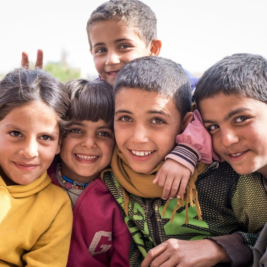 Smiling Kids in Iraq - Refugees