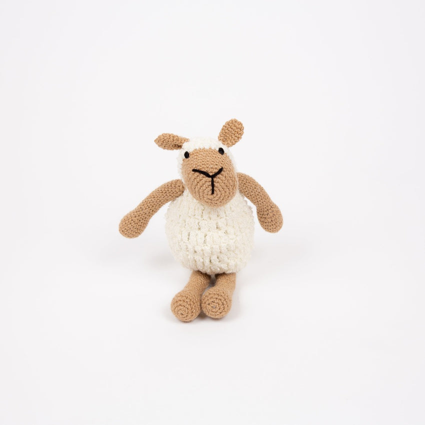 Hand-Stitched Sheep Doll