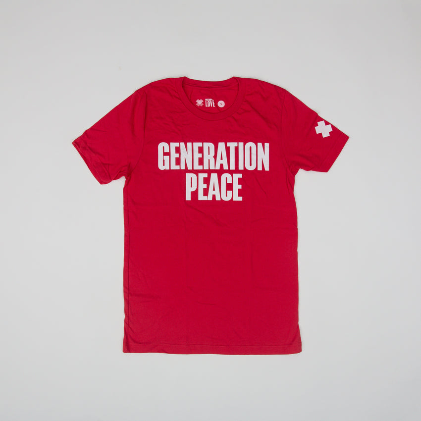 Generation Peace Unisex T-Shirt, Red