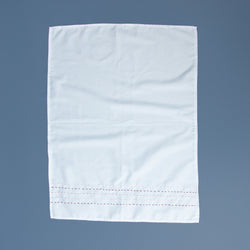 Hand-Stitched Horizontal Lines Tea Towel