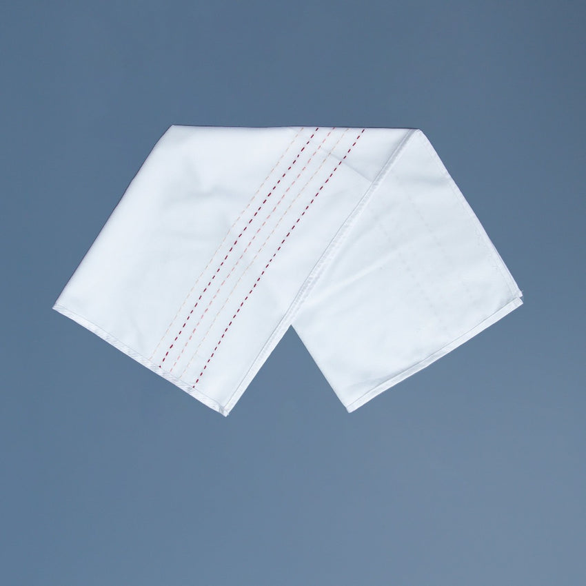 Hand-Stitched Vertical Lines Tea Towel