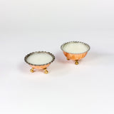 Delicate Copper Bowl Candle with Ruffles