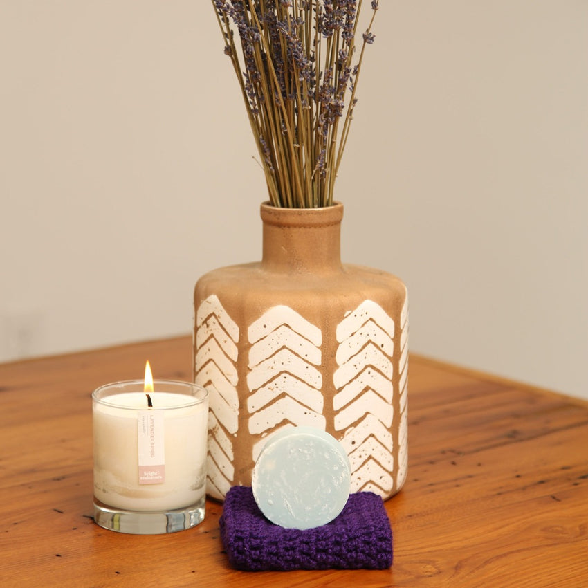 Lavender Candle and Soap Set