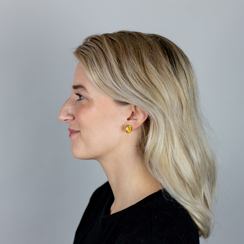 Amber Stud Earrings