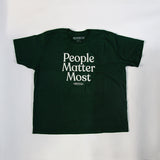"People Matter Most" Unisex Heavyweight T-Shirt, Jade Green