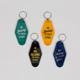 "We Belong To Each Other" Keychain, Yellow